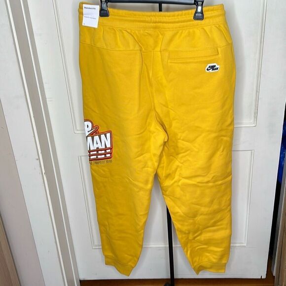 New Nike Air Jordan Jumpman Gold Joggers Sweatpants Men’s Size Large Nwt - Picture 9 of 9